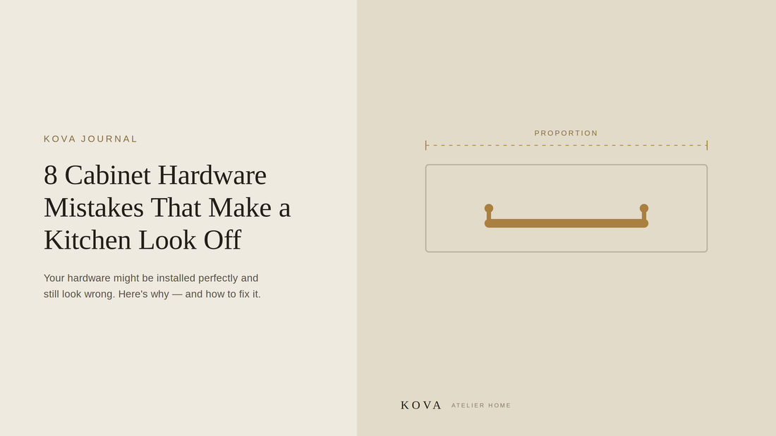 8 Cabinet Hardware Mistakes That Make a Kitchen Look Off