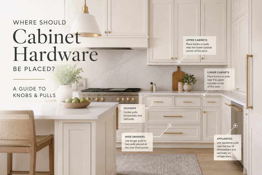 Where Should Cabinet Hardware Be Placed? A Guide to Knobs and Pulls