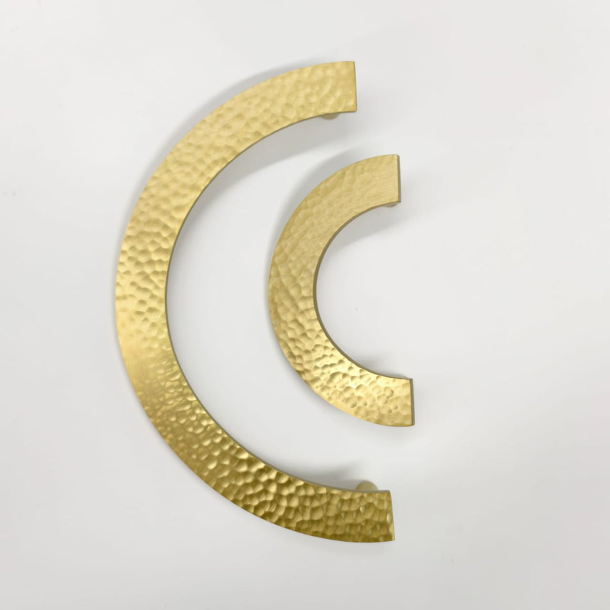 Luna Solid Brass Semi-Circle Cabinet Pull