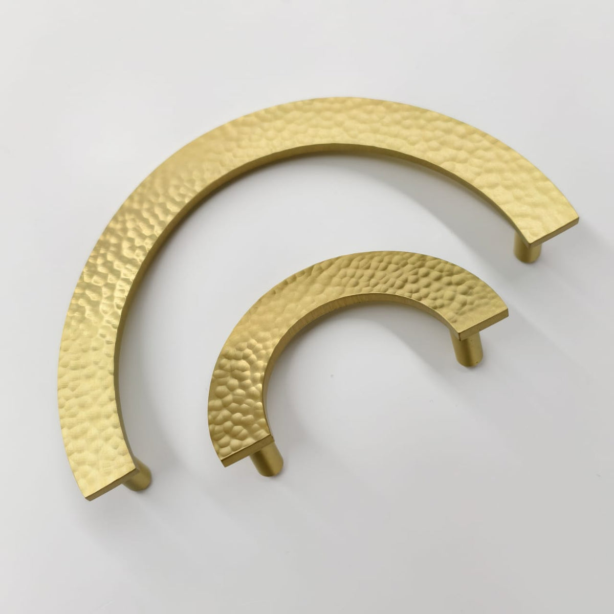 Luna Solid Brass Semi-Circle Cabinet Pull