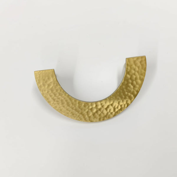 Luna Solid Brass Semi-Circle Cabinet Pull