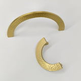Luna Solid Brass Semi-Circle Cabinet Pull