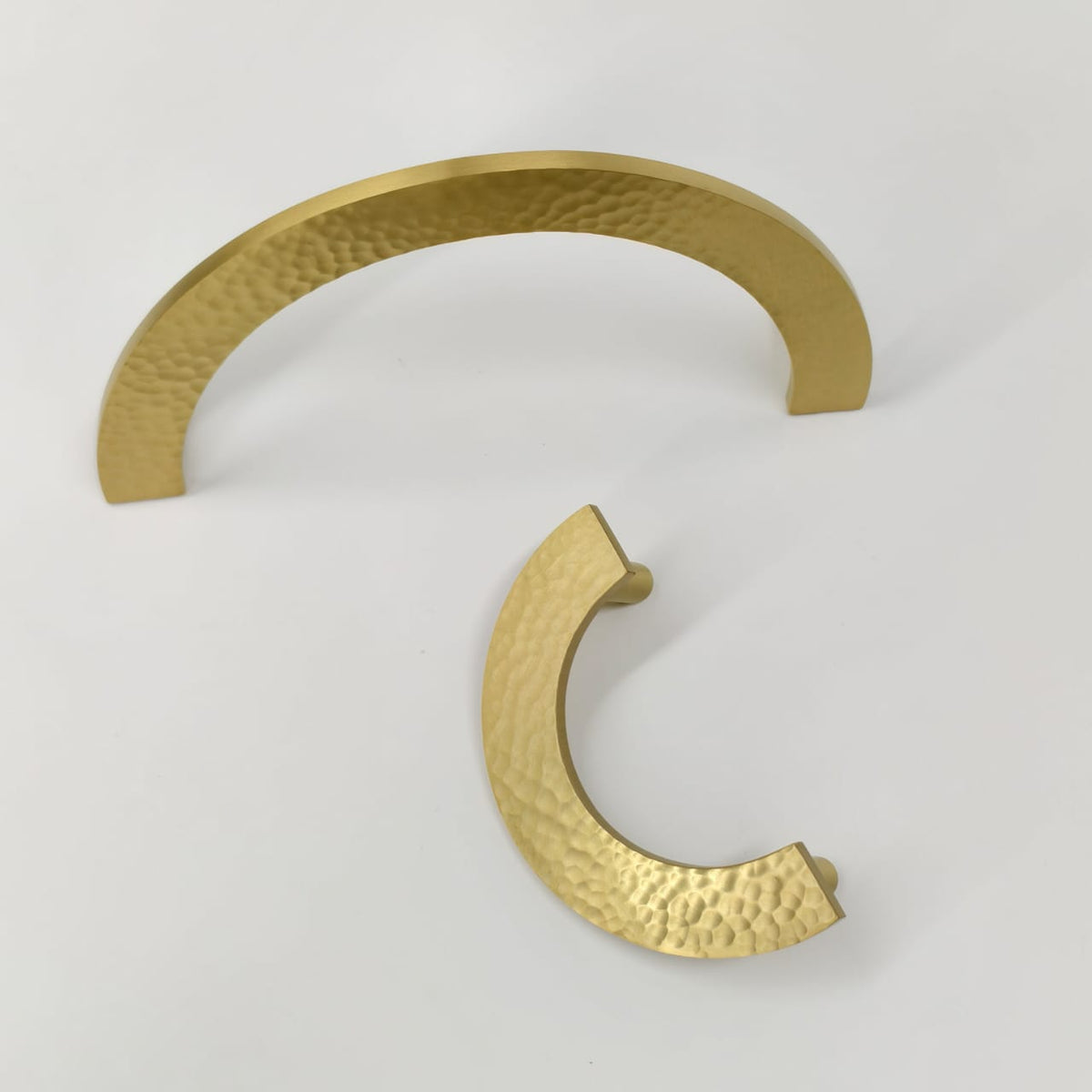 Luna Solid Brass Semi-Circle Cabinet Pull