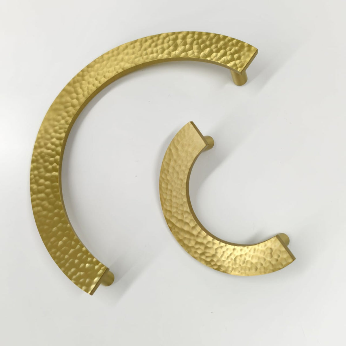Luna Solid Brass Semi-Circle Cabinet Pull