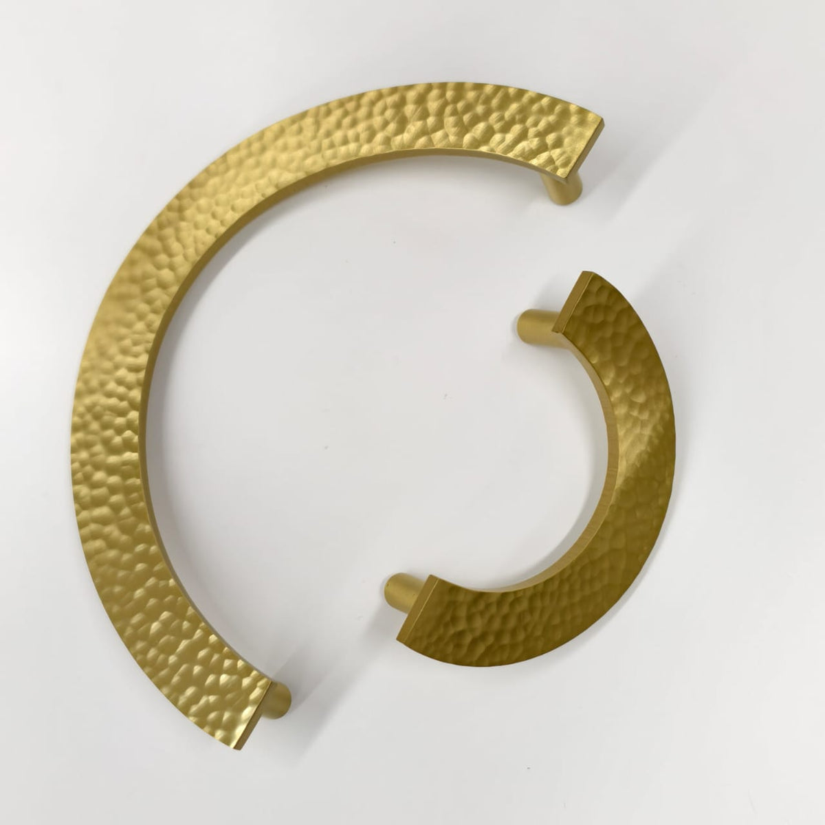 Luna Solid Brass Semi-Circle Cabinet Pull